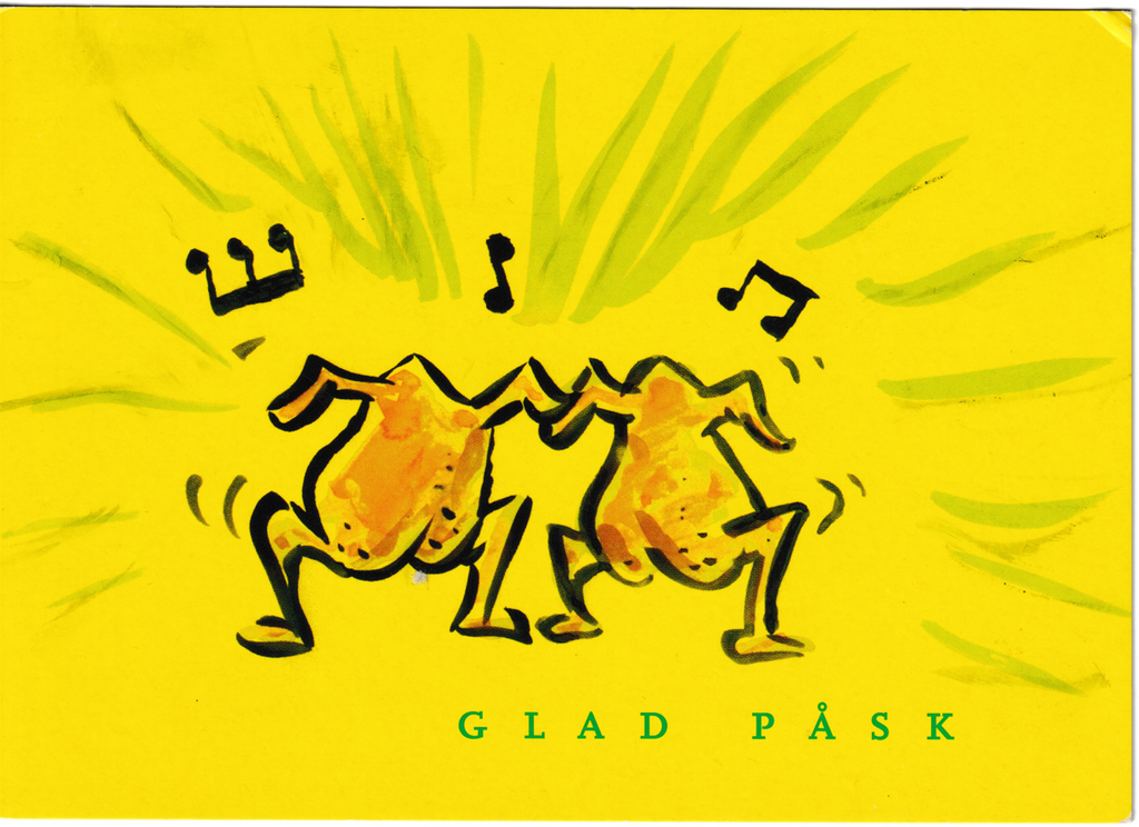 Glad Påsk, dansende kyllinger